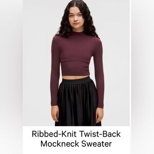 Lululemon ribbed knit sweater skirt set